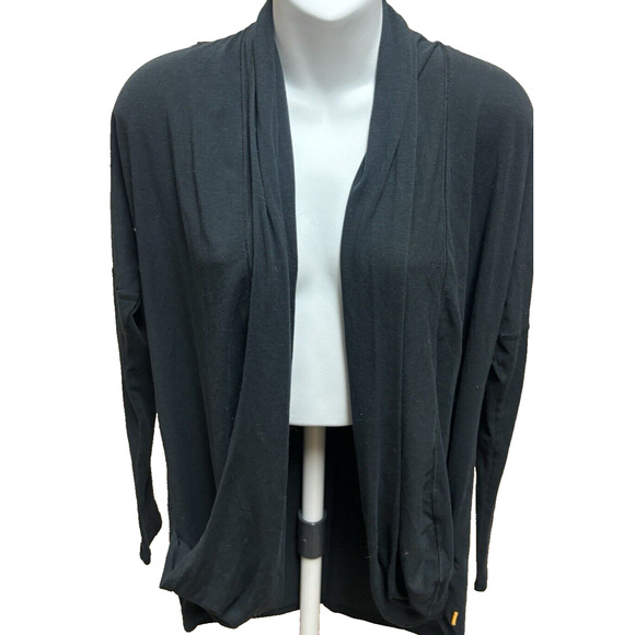 Lucy Womens Cardigan Duster Size XS Black Long Sleeve Open Front Career Casual - Picture 1 of 12